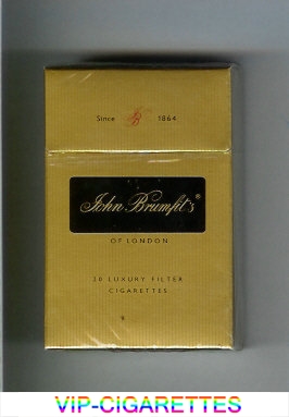 John Brumfit's of London cigarettes hard box