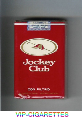 Jockey Club Con Filtro red and white cigarettes soft box