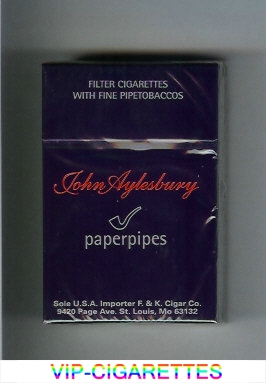 John Aylesbury Paperpipes cigarettes hard box