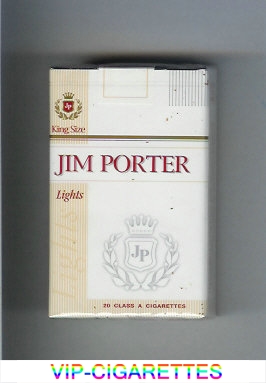 Jim Porter Lights King Size cigarettes soft box