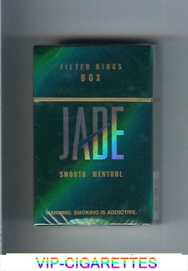 Jade Smooth Menthol Filter cigarettes hard box