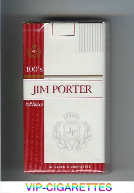 Jim Porter Full Flavor 100s cigarettes soft box