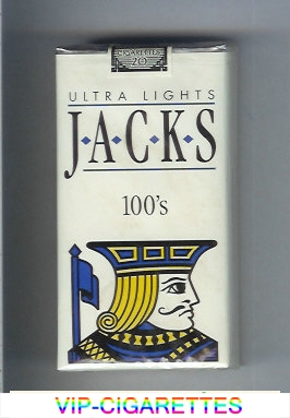 Jacks Ultra Lights 100s cigarettes soft box