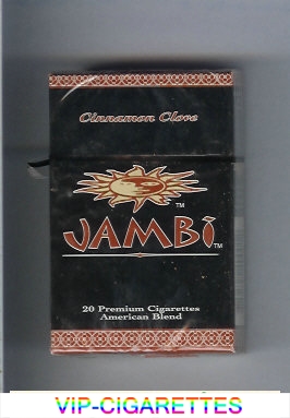 Jambi Cinnamon Clove American Blend cigarettes hard box