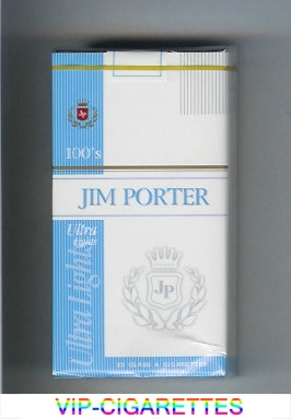 Jim Porter Ultra Lights 100s cigarettes soft box