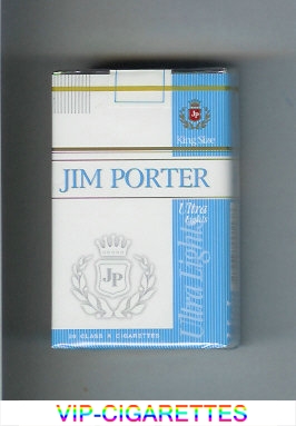 Jim Porter Ultra Lights King Size cigarettes soft box