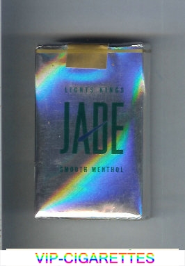 Jade Smooth Menthol Lights Kings cigarettes soft box