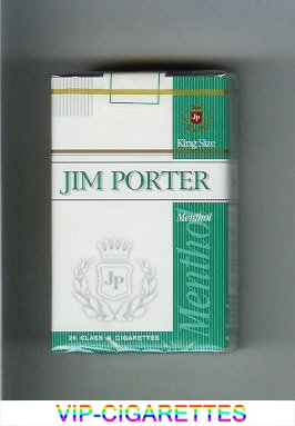Jim Porter Menthol King Size cigarettes soft box