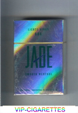 Jade Smooth Menthol Lights Kings Box cigarettes hard box