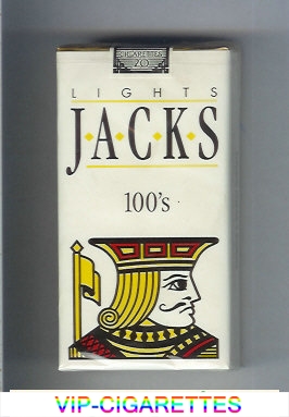 Jacks Lights 100s cigarettes soft box