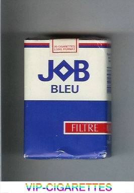 JOB Bleu Filtre white and blue and red cigarettes soft box