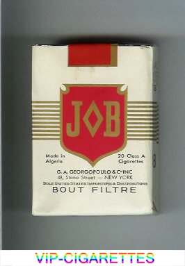 JOB Bout Filtre white and red cigarettes soft box