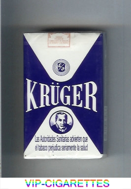 Kruger white and blue cigarettes soft box