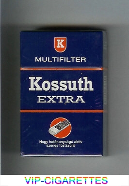 Kossuth Extra Multifilter blue cigarettes hard box