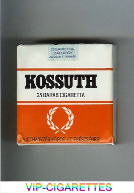 Kossuth 25 Darab cigarettes white and orange soft box