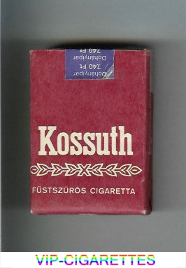 Kossuth brown cigarettes soft box