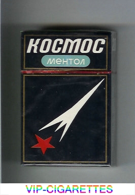 Kosmos T Mentol blue cigarettes hard box