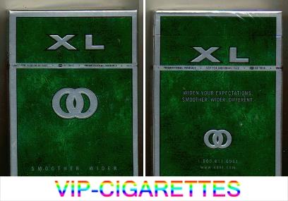 Kool XL Green Smoother Wider cigarettes hard box