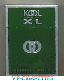 Kool XL Green Full Flavor cigarettes hard box