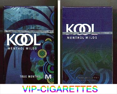 Kool Menthol Milds True Menthol M cigarettes hard box