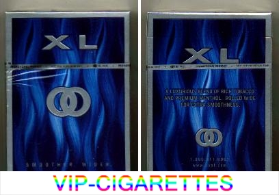 Kool XL Blue Smoother Wider cigarettes hard box