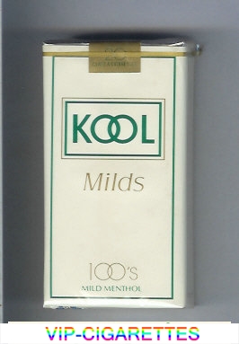 Kool Milds 100s Mild Menthol white cigarettes soft box