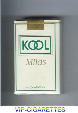 Kool Milds Mild Menthol white cigarettes soft box