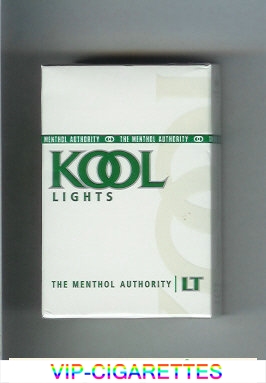 Kool Lights The Menthol Authority cigarettes hard box