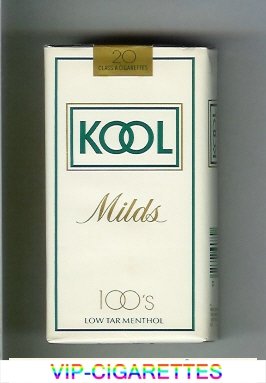 Kool Milds 100s white cigarettes soft box