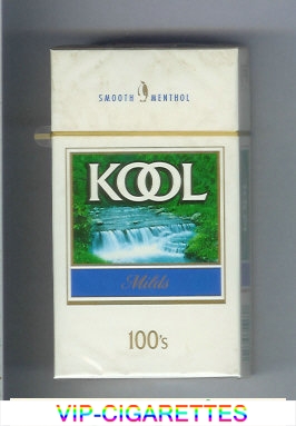 Kool Milds Menthol 100s cigarettes hard box