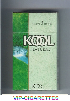 Kool Natural Menthol 100s cigarettes hard box