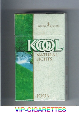 Kool Natural Lights 100s Menthol cigarettes hard box