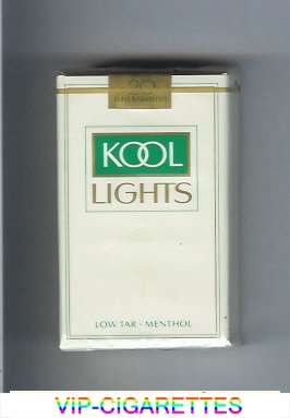 Kool Lights Menthol cigarettes soft box