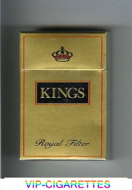 Kings Royal Filter gold cigarettes hard box
