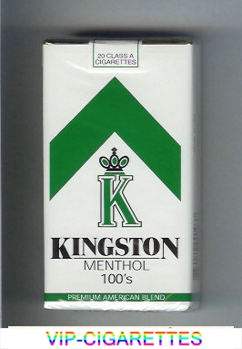 Kingston K Menthol 100s cigarettes soft box