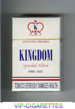Kingdom Selected Virginia Special Filter cigarettes hard box