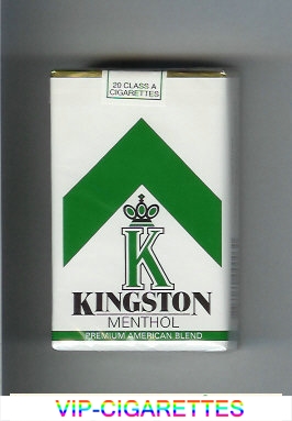 Kingston K Menthol cigarettes soft box