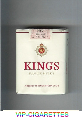 King's Favourites white cigarettes soft box