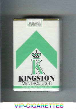 Kingston K Menthol Light cigarettes soft box