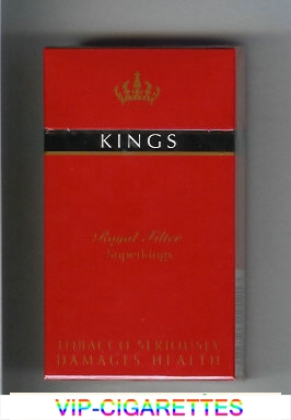 Kings Royal Filter 100s red cigarettes hard box