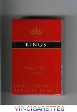 Kings Royal Filter red cigarettes hard box