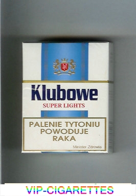 Klubowe Super Lights cigarettes hard box