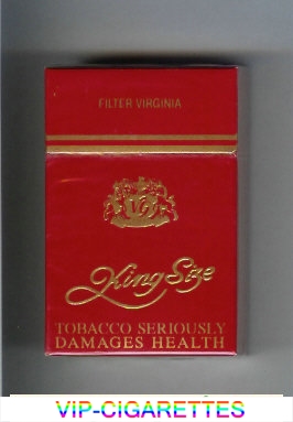 King Size Filter Virginia cigarettes hard box