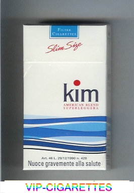 Kim American Blend Superleggera 100s cigarettes hard box