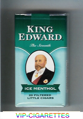 King Edward Little Cigars Ice Menthol 100s cigarettes soft box