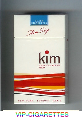 Kim American Blend Mild 100s cigarettes hard box