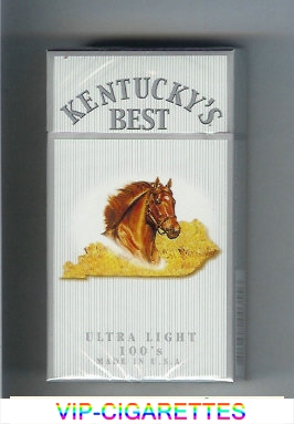 Kentucky's Best Ultra Light 100s cigarettes hard box