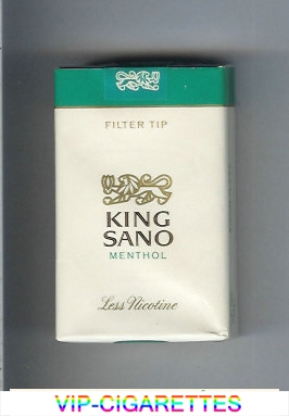 King Sano Filter Tip Menthol cigarettes soft box