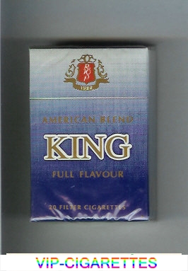 King American Blend Full Flavor cigarettes hard box