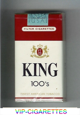 King Finest American Tobacco 100s cigarettes soft box